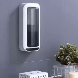 Wall Mounted Chopstick Holder Storage Box Chopstick Drainage Box Straws Spoon Knife Fork ContainerUtensil Organizer Utensil Holder Cutlery Caddy Toothbrush and Toothpaste Holder Black Gray