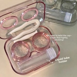 Cute Portable Ins-style Transparent Contact Lens Case
