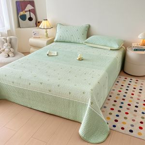 HAOMIAN | High Quality Baby-friendly Washed Cotton Mattress Cover Set Single Piece