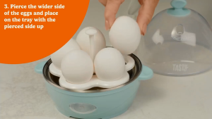 Electric Egg Cooker 150W Auto Shut-Off Hard Boiled Steamer Multi-Function Rapid Maker 6 Eggs Capacity Anti-Dry Burning