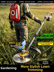 LONGKE | Electric High Power Brushless Backpack Lawn Mower