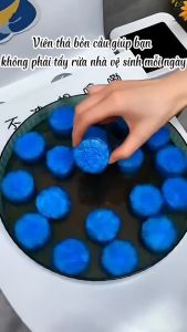 Viên thả bồn cầu tẩy sạch mảng bám khử mùi Hàn Quốc viên tẩy bồn cầu gói 10 cục cực kỳ tiện lợi