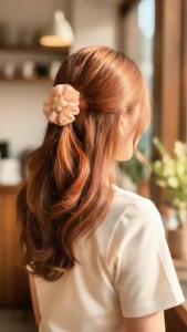 Korean Style Hair Clip for Kids Girl Hair Accessories (Pantali ng Buhok) Color : Peach