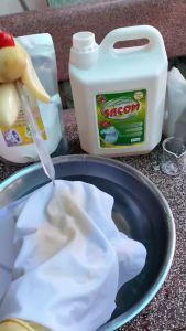 Nước Giặt Không Mùi SACOM - 5Kg Càng Giặt Càng Trắng - Đánh Bay Vết Bẩn Cứng Đầu - An Toàn