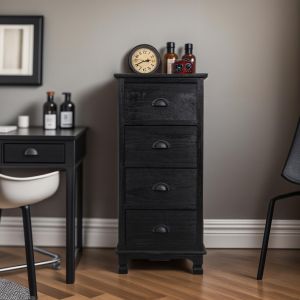HENGDEMU | Modern Small Space Long Narrow Drawer Cabinet