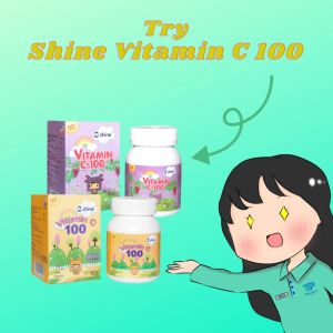 SHINE VITAMIN C-100MG ORANGE FLAVOUR 100S - Kids Vitamin for Immunity