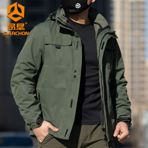 ANGKEN | Windproof Waterproof Softshell Jacket Detachable Two-Piece Set