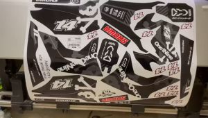 Decal CRF 150 L MOTIF SUPERMOTO HITAM ABU2 D-I2-412 I2-1019