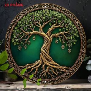 CIFbuy | Celtic Knot Tree Of Life Metal Wall Art Vintage Nhôm Chịu Lực Cao Cho Trang Trí Nội Thất Phòng Khách
