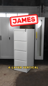 JAMES | Industrial 4-Drawer Steel Vertical Filing Cabinet by Leapify Steel - Waterproof and Termite-proof