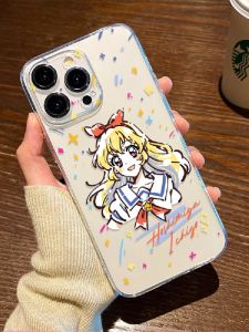 เคสโทรศัพท์ซิลิโคนใสสำหรับ Apple 17/16 15 14Plus 13ProMax 12Mini 11 17AIR ลายการ์ตูน ลายดาว ลายสตรีท อินส์ สำหรับผู้หญิง