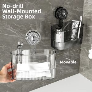 Suction Bathroom Shelf Wall Mount No Drill