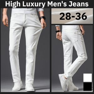 High-End Black & White Denim Jeans: Stylish & Comfortable Choices