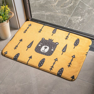 Cartoon Door Mat Home Entrance Water Absorbent Floor Rug Bedroom Bathroom Anti Slip Mat Family Use Doorway Carpet