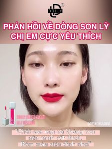 Son kem lì DOLLY SUPER Không Chì Cao Cấp chính hãng <Màu Cam Đỏ>