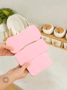 Zero Scratch Scrub Sponges12-Layer Tearable Rainbow RagWater-Absorbent and Decontamination Rainbow Scrub SpongeSponge