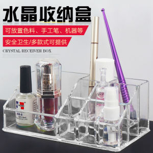 Tattoo Embroidery Tools Storage Box Transparent Inner Multi-Layer Acrylic Material Crystal Storage Rack Pigment Shelf Base Supplies