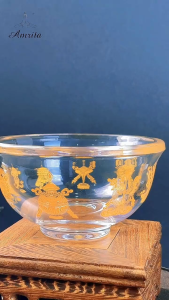 [Amrita] Chén Nước Cúng Dường Bát Bảo Cát Tường - Chén cúng dường Mật Tông -Chén Pha Lê Bát Bảo-Chén cúng dường- CXNP135