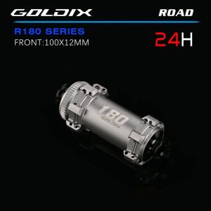 GOLDIX | GOLDIX R180 2026 Road Gravel Bike Hub 20/24H 60T Ratchet Center Lock Disc Brake Thru Axle HG XDR Lightweight Bicycle Wheel Hub