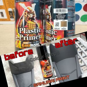 Pilok Pilox Cat Samurai Plastic Primer KPP 300ml Cat Semprot Samurai Paint Kurobushi Aerosol 300 ml