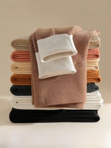 Miiow | Extended Length High Waist Thickened Womens Autumn Pants Inner Wear Cotton Trousers Linen Pants Warmth Enhancing Bottoms