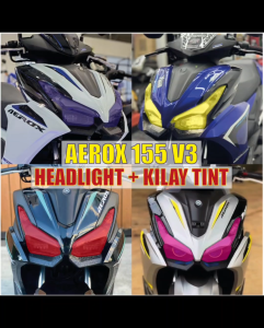 YAMAHA AEROX 155 V3 HEADLIGHT + KILAY TINT