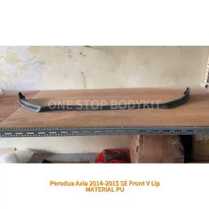 PERODUA AXIA 14-16(SE) FRONT V-LIP POLYURETHANE (PU) SKIRT LIP BODYKIT
