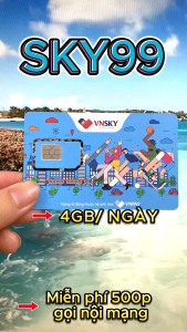 Sim 4G sóng Mobifone Gói SKY69 SKY79 SKY89 SKY99 - Data Tốc Độ Cao Tới 4GB/ngày + Miễn Phí gọi nội mạng - Miễn Phí Dùng 1 Tháng Đầu .  FREESHIP - CHƯA KÍCH HOẠT