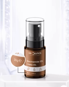 Tinh chất NIACINAMIDE 12% + NAG 5% CLARIFYING SERUM giúp làm trắng da mờ thâm do mụn với thành phần chính B3 12%