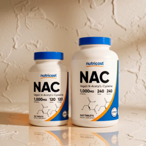 Nutricost N-Acetyl L-Cysteine (NAC) 1000 mg 240 Vegan Tablets - GMO Free Gluten Free Vegetarian Supplement