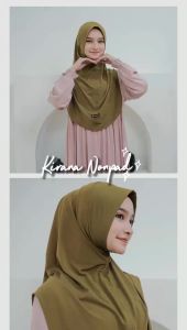 𝐇𝐄𝐋𝐀𝐈𝐑𝐈𝐍𝐃𝐔 - Hijab Instan Non Pad Jilbab Bergo Daily Bahan Jersey Kirana