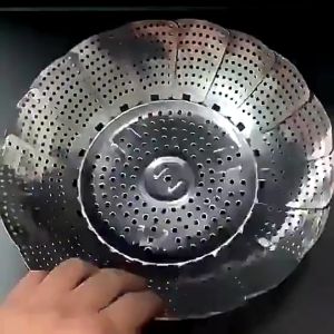 Tatakan Panci Steamer Kukus / Tempat Kukus Stainless Flexible Lipat Dimsum Makanan