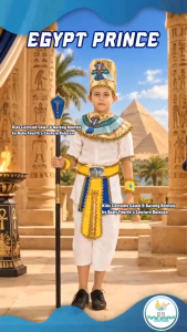 United Nation Egyptian Egypt Prince Costume for Kids National Attire for UN Events for Kids