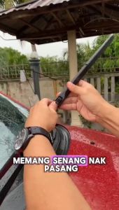 1pair(set) Honda HRV 2015 Mugen Japan Silicone Wiper Blade Front Windscreen 3 Section Boneless Full Silicone Wiper U Hook J Hook