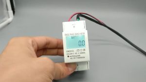 TOMZN Energy Electric Meter 80A DIN Rail Single Phase Two Wire LCD Digital Display Power Consumption kWh AC 220V 230V 50Hz/60Hz