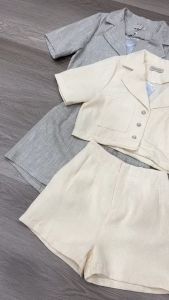 SV 6202 - Navella Tweed Set | Silvervogue | Set Atasan dan Celana Tweed Pakaian Wanita