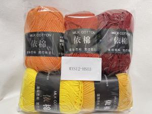 New 5pcs Mixed Colors Yarn Milk Cotton Yarn Combination Crochet Knitting Yarn Set for Handmade DIY Crafts Sweater Scarf Knitting