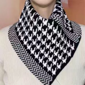 Warm Easy On Neck Warmer Triangle Scarf