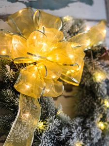 Đèn Trang Trí Giáng Sinh Lенты Sáng Tạo Chất Liệu Lụa Thiết Kế Thủ Công Trang Trí Không Gian Giáng Sinh Phụ Kiện Cửa Sổ