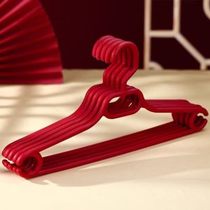 Red Wedding Dress Hanger Non-Slip Clothes Drying Rack Home Use Windproof Wedding Ceremony Decoration Item Couple Matching