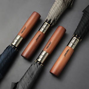 Parachase Big Automatic Umbrella Men Business Wooden Long Handle Umbrella Women Brand 120cm Large Windproof Golf Umbrellas Rain