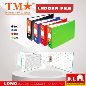 Do it Home TM ARC-31 Ledger File Long Size 3 Inch Horizontal Filing for Accounting Records