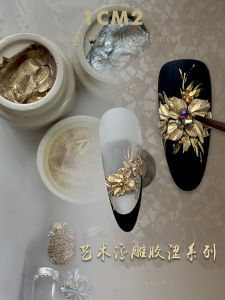 1CM2 Original Artistic Nail Art Relief Gel Gold And Silver Washless 3D Texture Floral Design Filling Gel Chinese Brand
