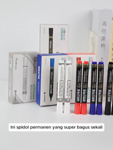 Spidol Putih Permanen Resun Tahan Air Untuk Ban Motor / Spidol Putih Waterproof Untuk Menulis