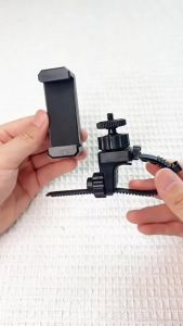 Adjustable Trumpet Phone Music Lyre Clamp Low Brass Lyre for CornetClarinetTrombone (Round Pipe Diameters0.4-2.2inch Adjutable