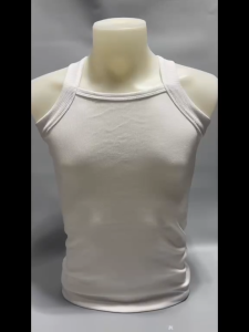 Mens Premium Cotton Square Sando Sleeveless Shirt Body Fit (Large Frame)