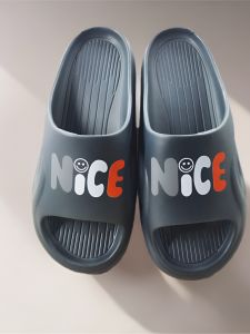 รองเท้าแตะชายหาดหนาพิเศษสำหรับผู้ชาย รองเท้าแตะ EVA น้ำหนักเบา รองเท้าแตะในบ้าน รองเท้าแตะในห้องน้ำ กันลื่น รองเท้าแตะฤดูร้อน