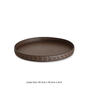 LAMOME DECO | Leather Scented Perfume Tray for Living Room Tea Table Decoration and Storage