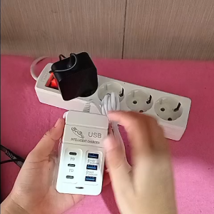 N161 ORI Charger 3 USB PD TIPE TYPE C 3A 65W COLOKAN KABEL 1 METER 6 USB 5V ADAPTOR USB A ADAPTER T