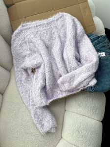 QINGNAER | Slim French Style Sweater